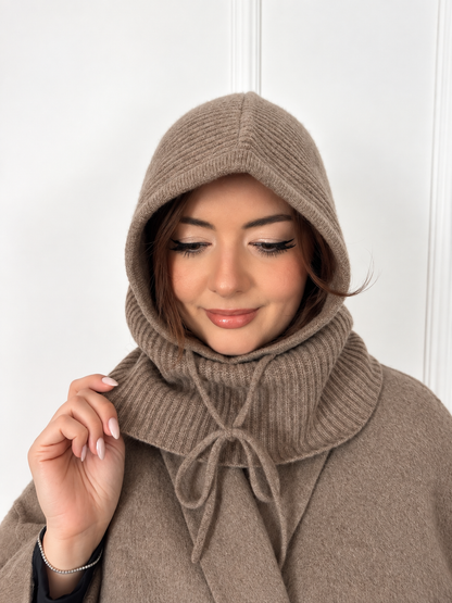 Balaclava 100% Kaszmir - taupe
