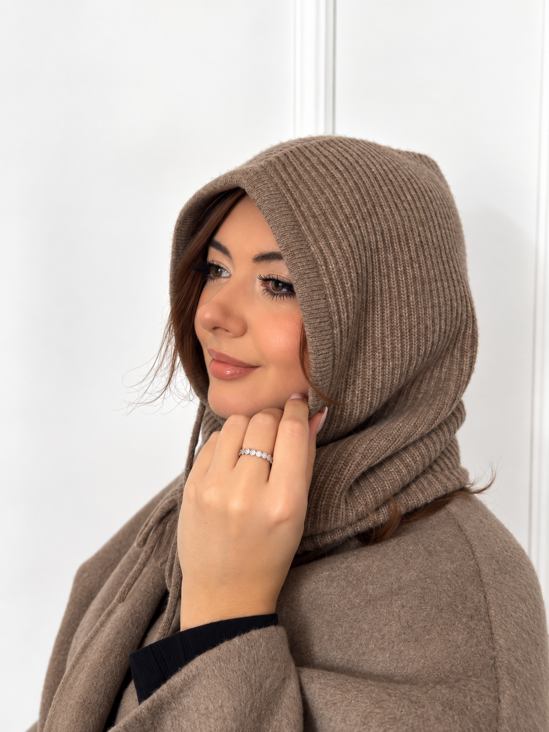 Balaclava 100% Kaszmir - taupe