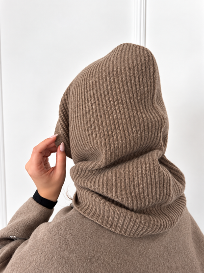 Balaclava 100% Kaszmir - taupe