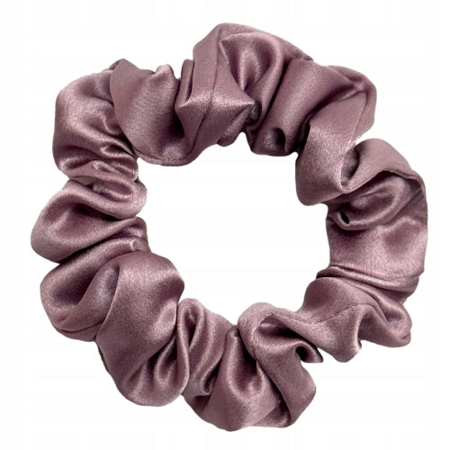 Jedwabna gumka do włosów JEDWAB 100% scrunchie lawendowa MINI